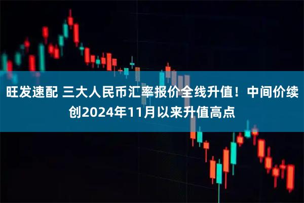 旺发速配 三大人民币汇率报价全线升值！中间价续创2024年11月以来升值高点